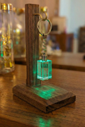 Star Engraving Crystal Keychain