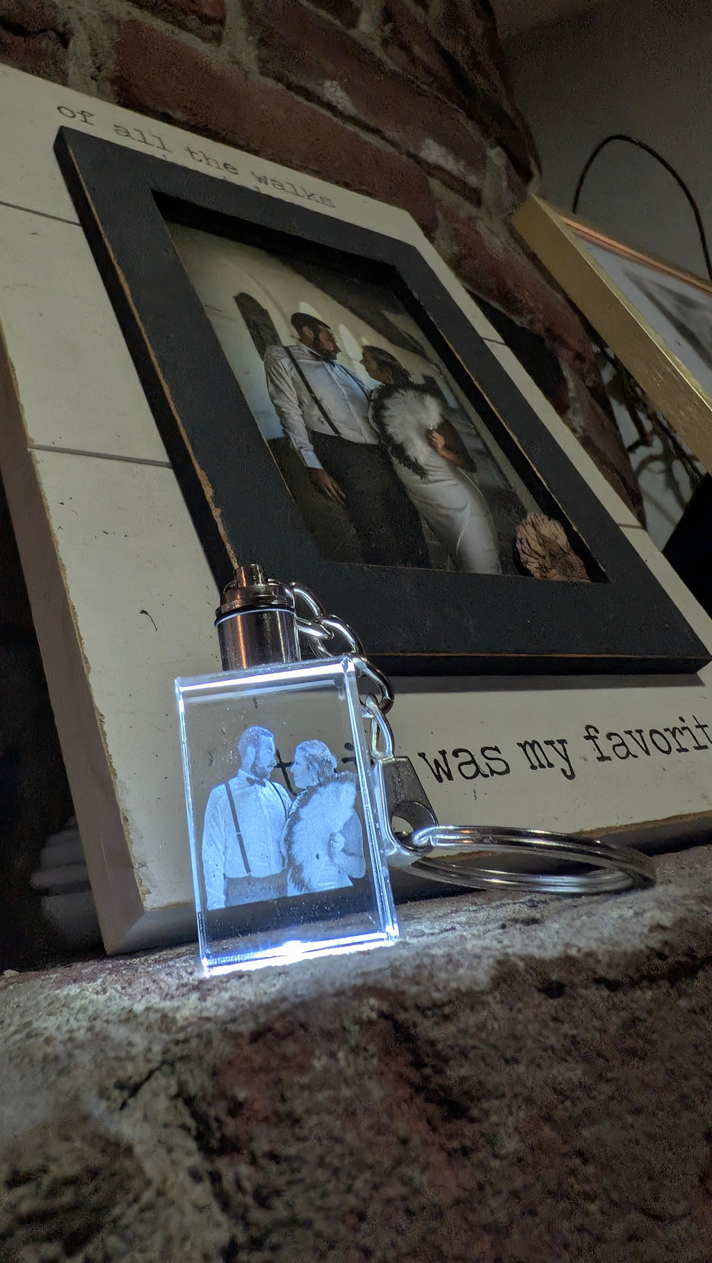 Personalized Crystal Keychain