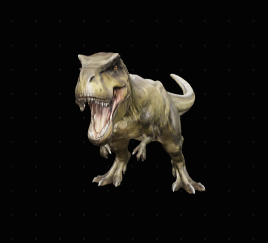 Tyrannosaurus Rex T-Rex Dinosaur Crystal Keychain