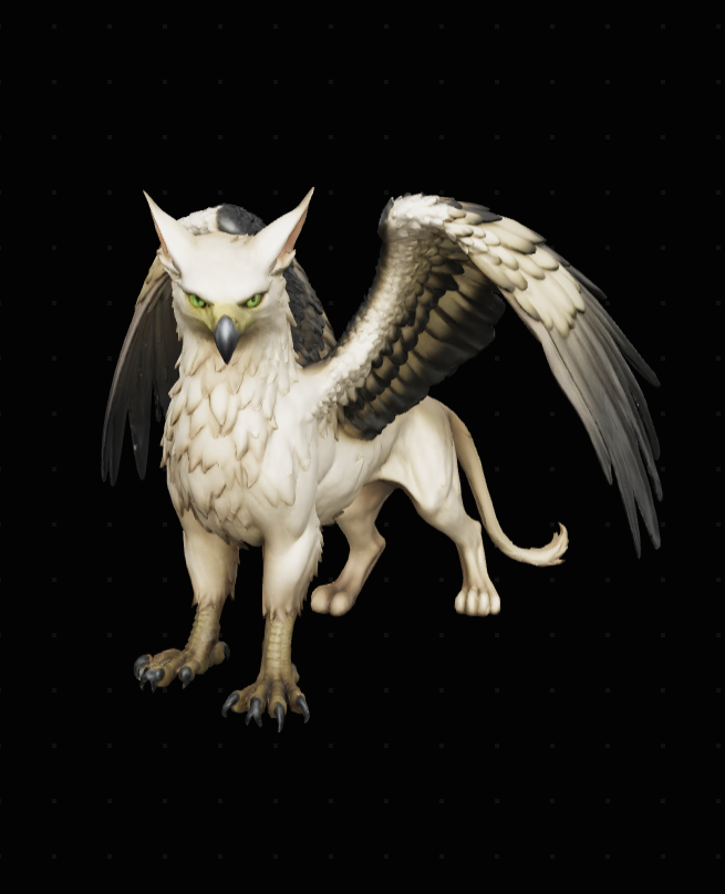 Griffin Hologram Crystal Keychain