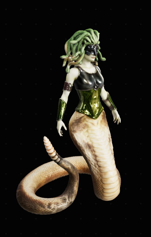 Medusa Hologram Crystal Keychain