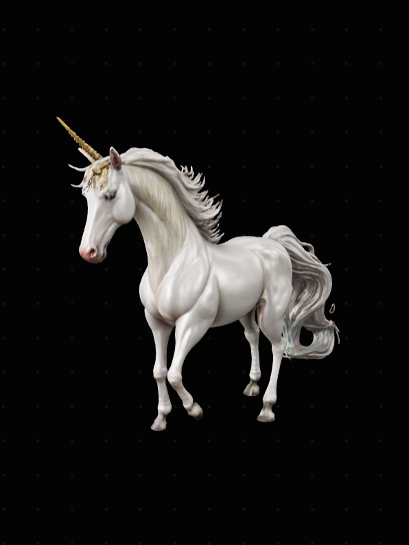 Unicorn Hologram Crystal Keychain