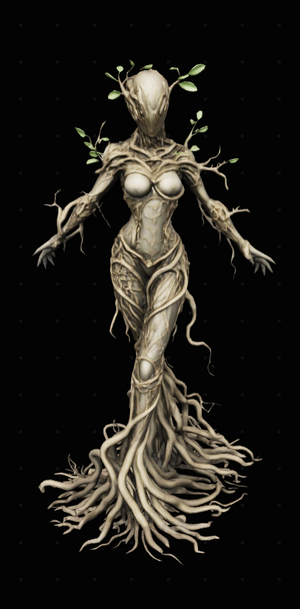 Tree Enchantress Hologram Crystal Keychain