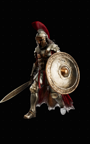 Spartan Hologram Crystal Keychain