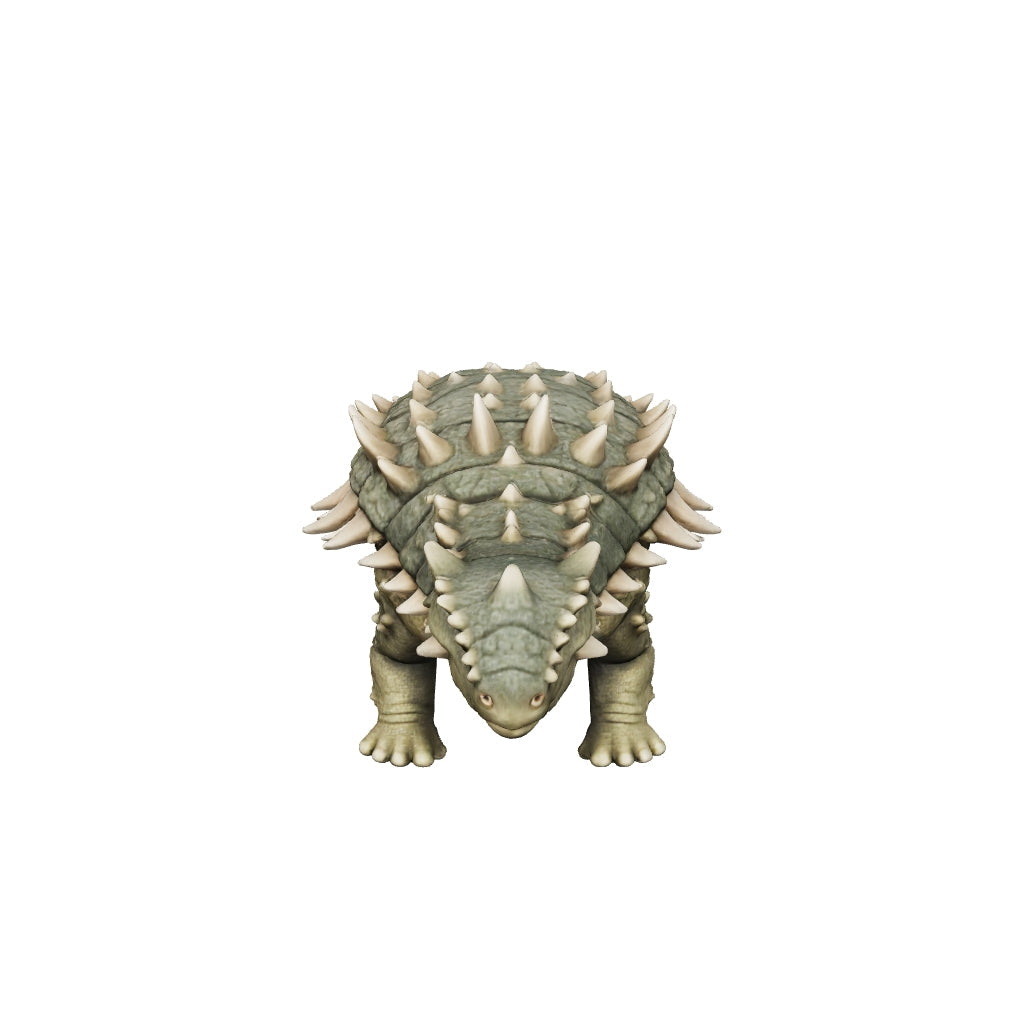 Ankylosaurus Dinosaur Crystal Keychain