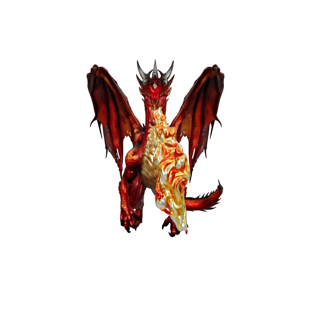 Dragon Hologram Crystal Keychain