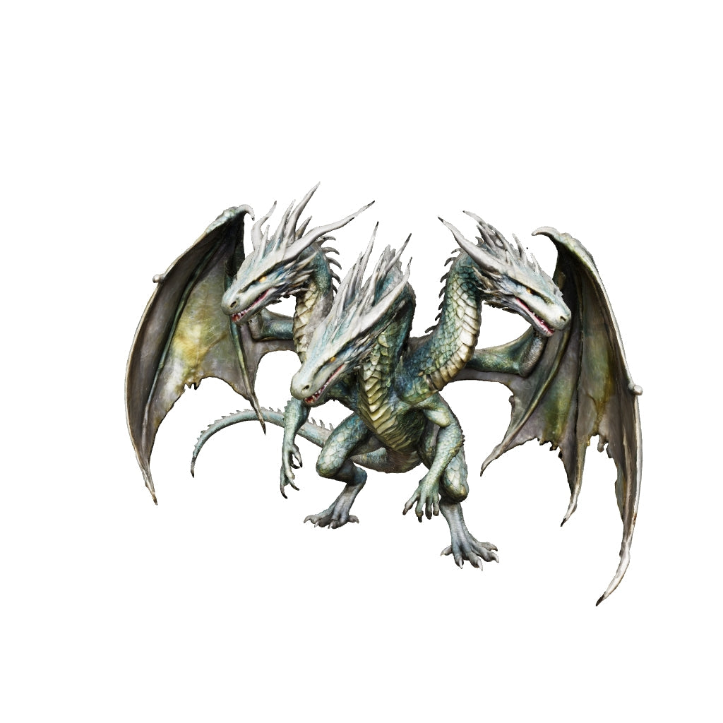 Hydra Dragon Hologram Crystal Keychain