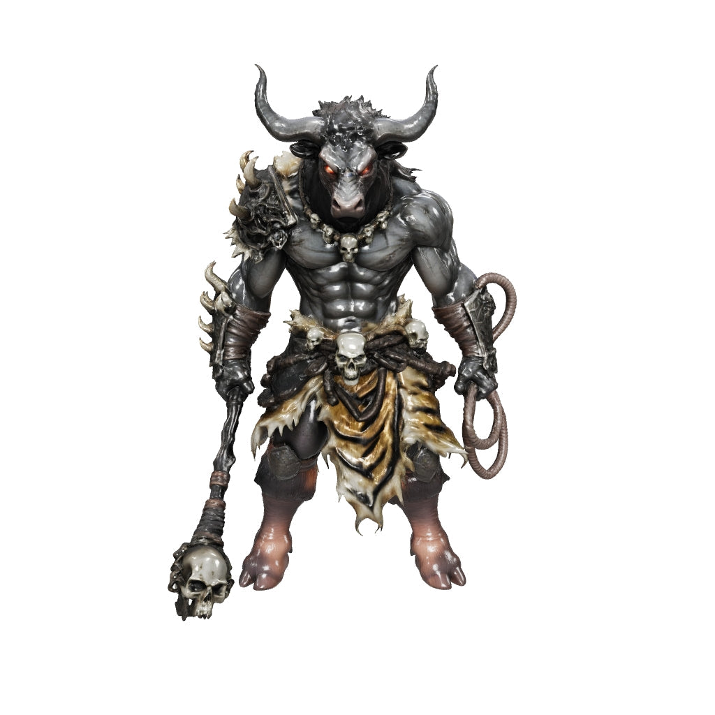 Minotaur Hologram Crystal Keychain