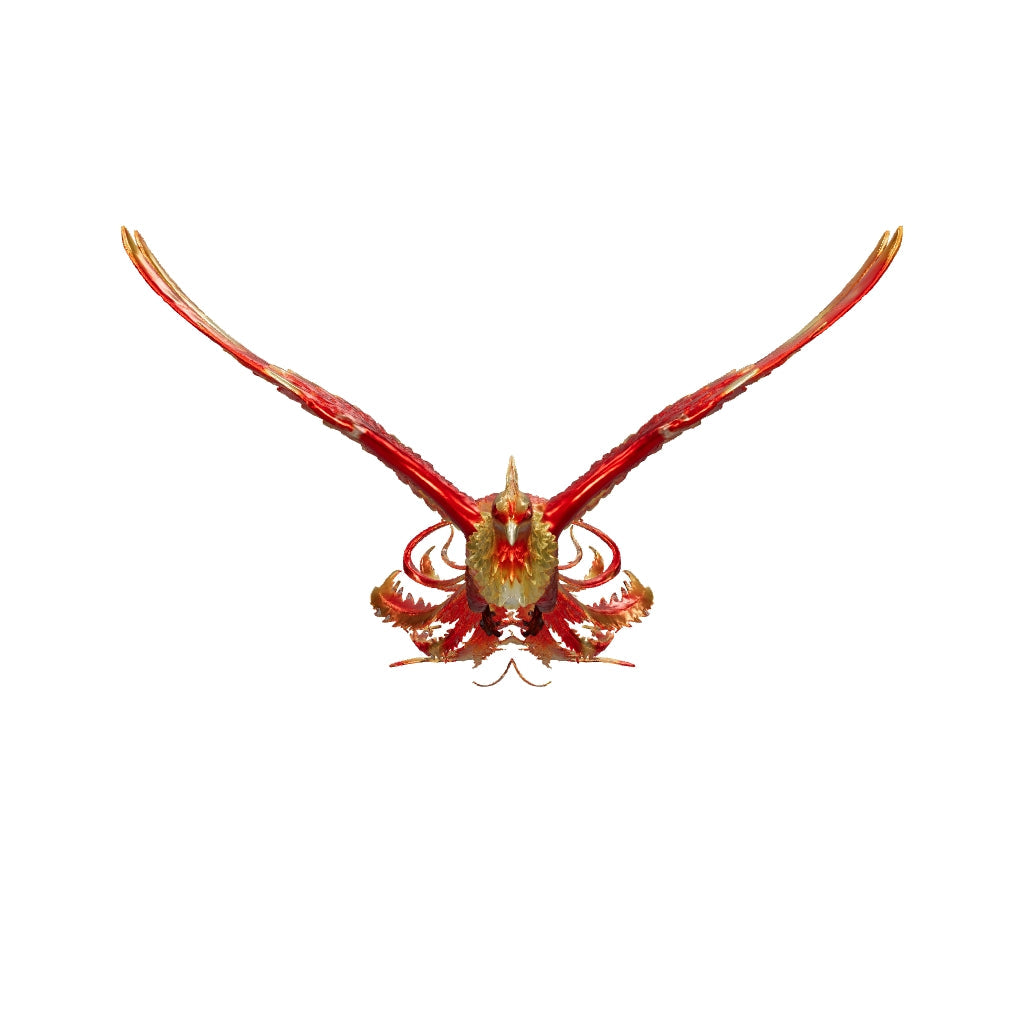 Phoenix Hologram Crystal Keychain