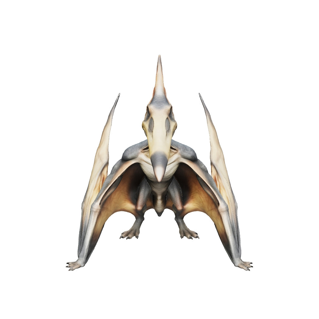 Pterodactyl Dinosaur Crystal Keychain