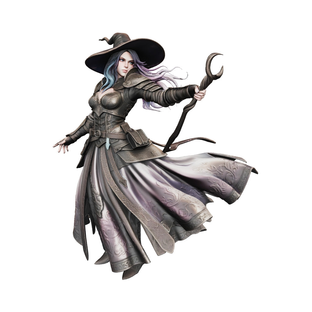 Sorceress Hologram Crystal Keychain