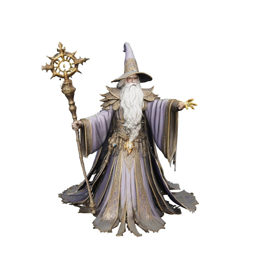 Wizard Hologram Crystal Keychain